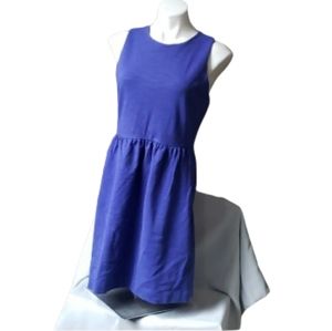 Madewell blue Ponte knit fit & flare dress, with pockets!